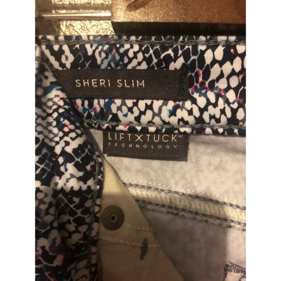 NYDJ  Preppy Mob Wife Hippie Sheri Slim Ankle Kingsnake Lift Tuck Edgy Jeans - Picture 5 of 11